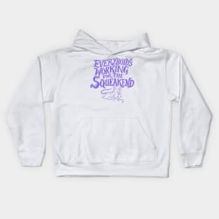 Everybody's Working for the Squeakend - purple Kids Hoodie